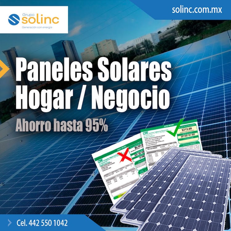 Paneles Solares Hogar, Negocio e Industria, Grupo Solinc